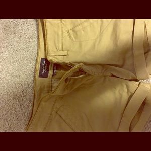 American Eagle dark khaki shorts